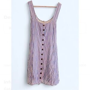 American eagle blue and white Striped Sleeveless Dress